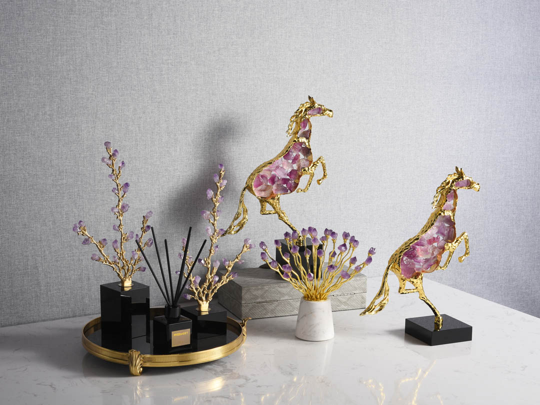 Cheval Figurine Animal Decor Sculpture